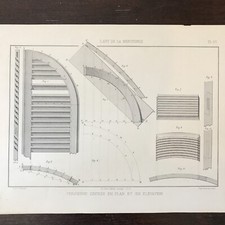 1 GRAVURE MENUISERIE 1889 -