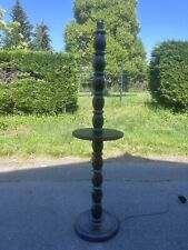 Charles Dudouyt Pied de Lampe Lampadaire Art Deco Moderniste Design Bois Tourné