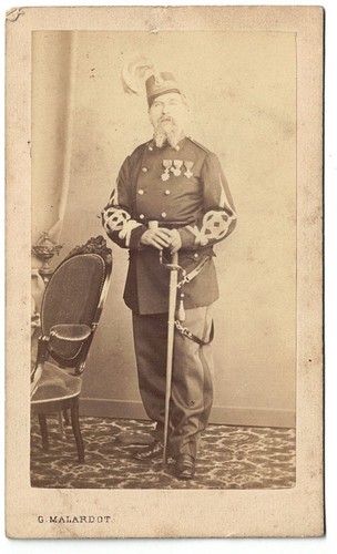 Cdv photo uniforme metz - cdv,