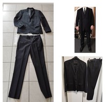 Costume Slim Fit Léger Noir Homme Taille 38/40 , M/ L , Lavable En Machine ?