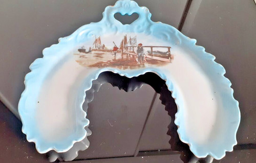 Plateau ancien porcelaine - plateau, en