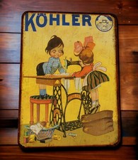 Plaque métal kohler machines - métal,