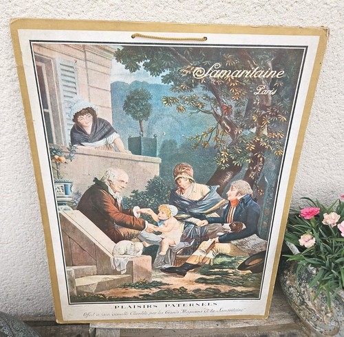 Ancien calendrier carton - ancien,