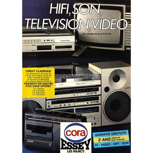Dépliant hifi son television - son,