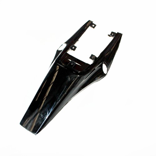 Black plastic rear tail mud - black,