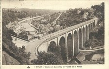 CPA Dinan " Vue générale du viaduc et de la Rance "