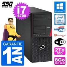 PC Tour Fujitsu Esprimo P756 MT Intel i7-6700 RAM 8Go SSD 2To Windows 10 Wifi