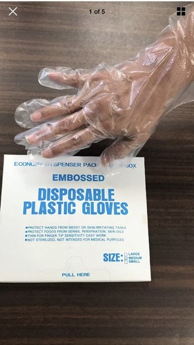 100pcs disposable plastic - 100pcs, pe
