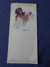 ANCIENNE CHROMOS MENU CHOCOLAT