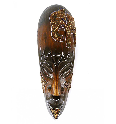 Masque motif éléphant - , en