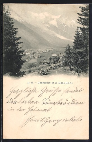 Cpa chamonix vue - chamonix,, générale