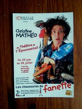 CHRISTINE MATHEO THEATRE  LES CHAUSSURES DE FANETTE  carte postale postcard 