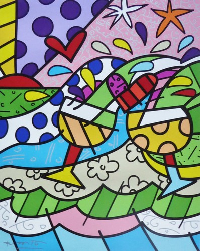 Romero britto vin - britto, jaune