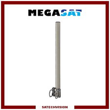 Fixation Droit Balcon et Mât en Acier Galvanisé Longueur 80 cm Ø 50 mm Parabole