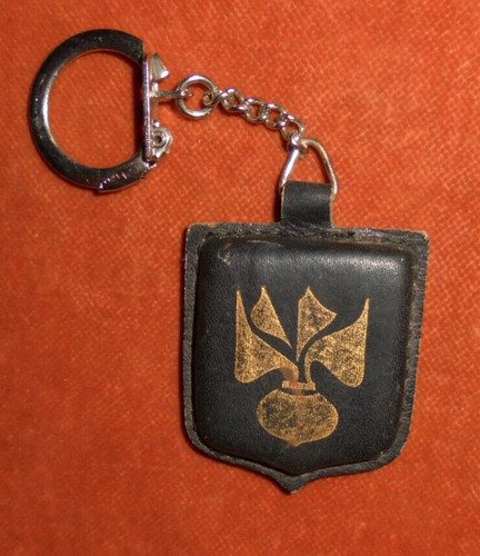 Porte clés écusson cuir - écusson,