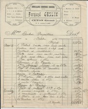 CETON FERNAND GESLIN QUICAILLERIE SERRURIE ZINGUERIE MUNITION CHASSE POMPES 1932