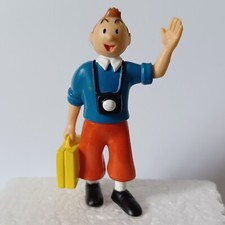 Rare Figurine Tintin Comics Spain 1986 - Tintin Reporter avec valise jaune 