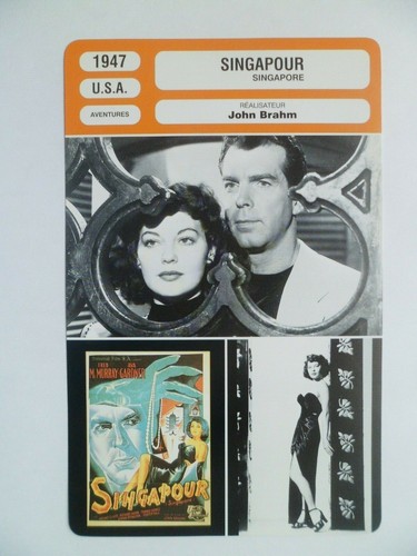 Carte fiche cinema - carte, 1947