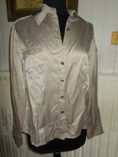 Chemisier soie/coton doré