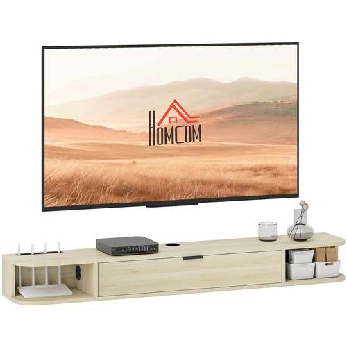 Homcom meuble suspendu - meuble,