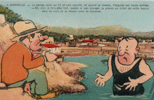 Carte postale marseille je - carte, a