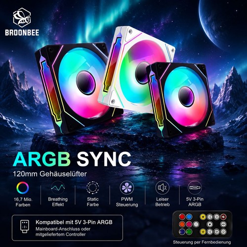 Broonbee 120mm argb rgb - 1-9x,