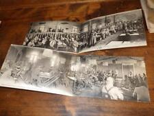 .deux vues panoramiques cantine deux drapeaux (croix rouge Us).guerre 14-18.