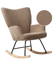 Fauteuil à Bascule en Velours