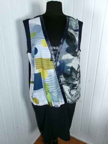 Robe longue bleu - /noir, la