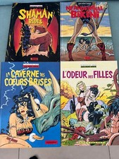 LOT 4 BD SHAMAN BLUES+NEANDERLHAL BIKINI+CAVERNES COEURS BRISES+ODEUR DES FILLES