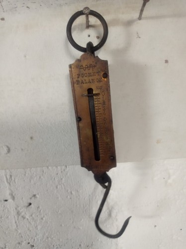 Ancien peson ressort pocket - peson, à
