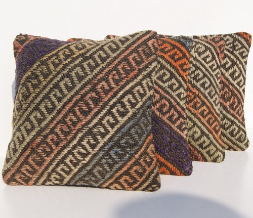 Tapis kilim brodé oreiller - brodÉ,