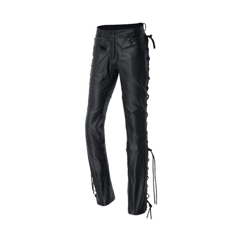 Jean cuir avec lacets - cuir,