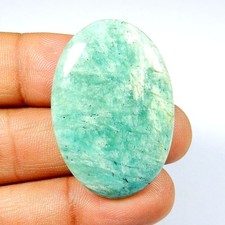 Cabochon poli amazonite verte naturelle forme ovale pierre précieuse en vrac ...