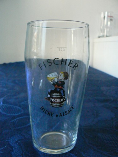 Ancien verre fisher - verre,