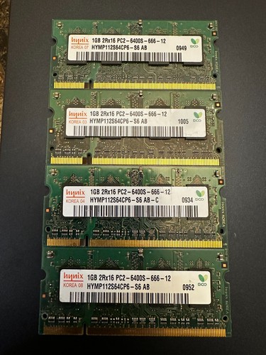 4gb ram memory for - (4x1gb),