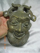 ANCIEN MASQUE ETHNIQUE BRONZE