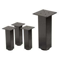 Lot de 4 pieds de table I-design 30cm gris foncé hauteur réglable support meuble