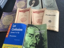 LOT 9 LIVRES CLASSIQUES LAROUSSE ETC...