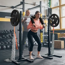VEVOR Barre d'Haltère Barre de Musculation Charge 315kg Squat Flexion sur Jambes