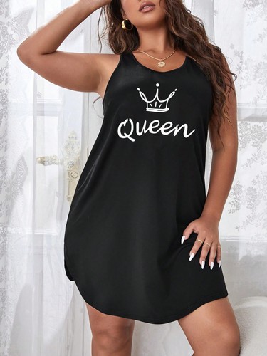 Elegant plus size nightdress - elegant,