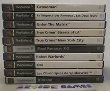 LOT 10 JEUX PS2 PLAYSTATION 2 TRUE CRIME MATRIX KILLZONE FINAL FANTASY CATWOMAN