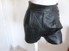 NEUF SHORT CUIR AGNEAU SOUPLE