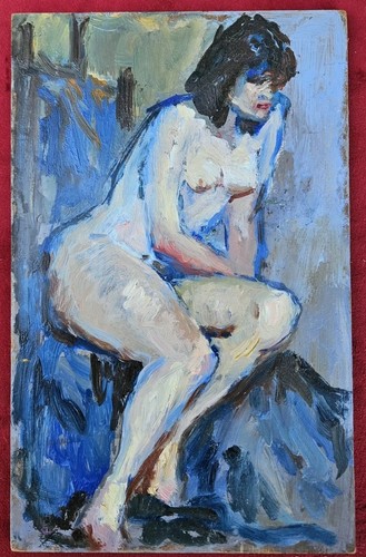 Tableau ancien huile - tableau, portrait