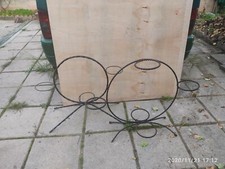2 Porte pots / porte plantes en fer forgé 