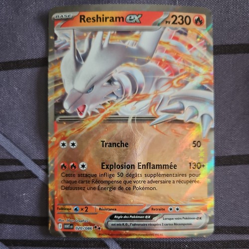 Carte pokémon reshiram - carte, ex