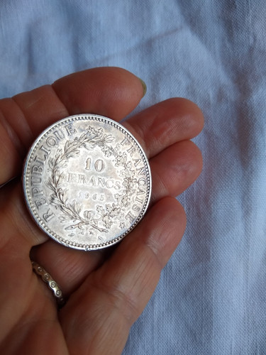 Pièce frs en argent - de,