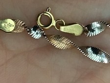 bracelet torsadé 3 ors en or 18 carats