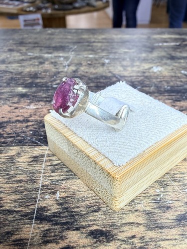 Bague tourmaline rose ovale - bague,