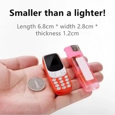 BM10 Mini Téléphone Portable 2G Bluetooth Double SIM Lecteur MP3 22g Neuf